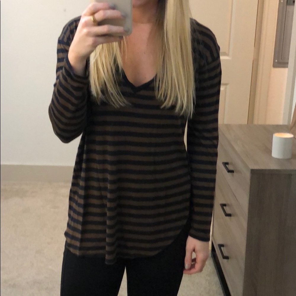 Madewell Long Sleeve V Neck